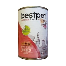 Bestpet With Beef Jöle İçinde Parça Sığır Etli Konserve Yetişkin Köpek Maması 415 G