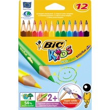 Bic Kuru Boya Evolution Üçgen Jumbo 12 Li 829735 Çok Renkli