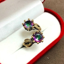 Mistik Topaz Taşlı 925 Ayar Otantik Gümüş Bayan Yüzük - 505614397