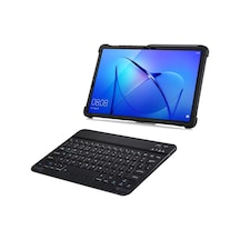MediaPad Uyumlu T5 10.1'' 2in1 Set Standlı Silikon Kılıf + Klavye AL8107
