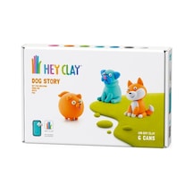 Hey Clay Hava İle Kuruyan Kil 6'lı Kutu - Köpek Hikayesi Spitz, Shiba Inu, Pug