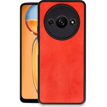 Xiaomi Redmi A3 4g Uyumlu Kılıf Aras Deri Kapak - Kırmızı
