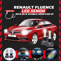 Renault Fluence 2010-2016 Uzun Far Uyumlu Şimşek Etkili Led Xenon Pro Series H7