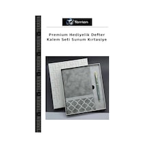 Premium Hediyelik Defter Kalem Seti Sunum Kırtasiye Çok Renkli