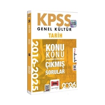 Yargı 2026 Kpss Genel Kültür Tarih 2016-2026 Konu Konu Tamamı Çözümlü Çıkmış Sorular
