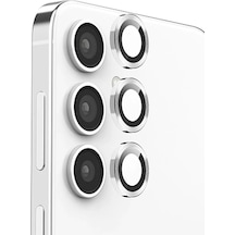 Newface Samsung Galaxy S25 Raze Metal Kamera Lens - Gümüş