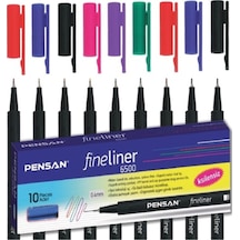 0.4 Mm 6500 Fineliner 6 Farklı Renk Toplam 9 Adet Kalem