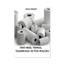 56x16 Termal Yazarkasa Pos Rulosu 10'lu Paket