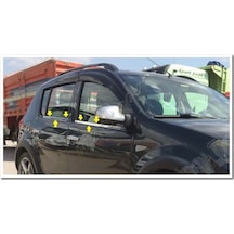 Db Chrome Dacia Sandero Cam Çıtası Nikelajı 2006-2012 4 Parça P.ç