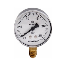 Manometre 63 - 0 16 Bar - Metal Gövdeli - Alttan Çıkışlı - Monek