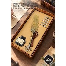 4 Adet Vintage Divit Hokka Seti Masaüstü Divit Ve İnkwell Seti, El Yazısı Ve Kaligrafi İçin, Retro Stil Dip Pen