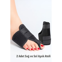 2 Adet Ayak Parmak Koruyucu Ayak Ateli Halluks Valgus Ateli Bunyon Ayak Baş Parmak Kemik Düzeltici