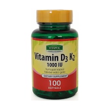 Vitapol Vitamin D3 Vitamin K2 100 Softgel D Vitamini K Vitamini S