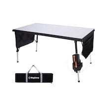 Kingcamp Granıte C14070 140x70 Cm Geniş Katlanır Lux Kamp Masası Gri
