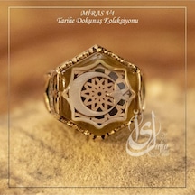 Islam Usta Tasarımı Miras Model 4 Gümüş Erkek Yüzük