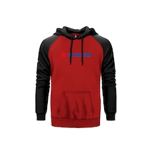 Suzuki Motorcycle Logo Kırmızı Renk Reglan Kol Sweatshirt Kırmızı