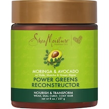 Shea Moisture Power Greens Moringa ve Avokado Yağlı Yeniden Yapılandırıcı Saç Kremi 237ML
