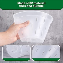 Orkide Saksıları- 7 İnç- 5 Saksı Ve Tabak, Orkide Saksıları