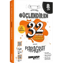 Ankara Yayıncılık 8. Sınıf Paragraf Güçlendiren 32 Haftalık Deneme