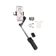 İsteady V3 Gimbal Akıllı Telefon İçin 3 Eksenli Stabilizatör, Manyetik Aı İzleyici, Dolum Işığı, Çıkarılabilir Kontrolör, Entegre Uzatma Çubuğu Ve Canlı Yayın Ve Vlog İçin Tripod