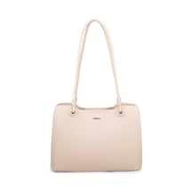 Nas Bag Kadın Sade Şık Zamansız Omuz Çantası 32x22 Cm Kum Kum - Bej