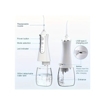 Willowhaven Pembe Kablosuz Taşınabilir Su Diş İpi Quartz Diş Çubuğu Şarjlı Ağız Bakım Cihazı