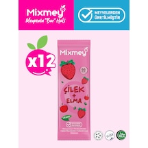 Mixmey Çilek Meyve Barı 12 Adet | Atıştırmalıklar – Vegan, Glutensiz, Koruyucusuz (20GR X 12 ADET)