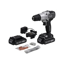 Black+Decker Silver Seri BDCHD18SC2K-QW 1.5AH Çift Akülü Vidalama
