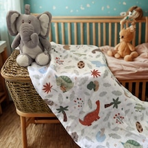 Çok Amaçlı Müslin Bebek Örtüsü & Battaniyesi 60x95 Cm %100 Pamuk