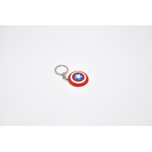 Sudocheap Captain America Kalkanı Anahtarlık Zincirli 570401 3.8 x 3.8 CM