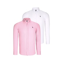 İkili Set G725 Dewberry Erkek Gömlek-beyaz-pembe Beyaz-pembe İkili Set G725 Dewberry Erkek Gömlek-beyaz-pembe Beyaz-pembe