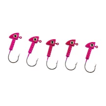 Jighead - Zoka - Kurşunlu Olta İğnesi - Xh-a 06 - Pembe - 7 Gr - 5 Adet