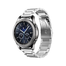 Gear S3 22mm Uyumlu Krd-04 Metal Tgco Kordon-gümüş