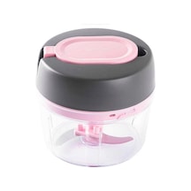 Tantitoni Füme Pembe Küçük Pratik Doğrayıcı 400 Ml