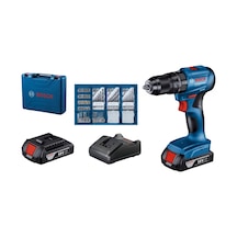Bosch GSB 185 +2x 2.0 Ah + 82 Parçalı Aksesuar Seti Profesyonel Set - 0615990N2P