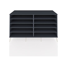 Kronos Konsol 8 Raflı 176x59x99 Antrasit-antrasit Antrasit-antrasit