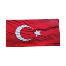 Türk Bayrağı Oto Sticker Küçük Kırmızı Beyaz 16x8cm Diğer