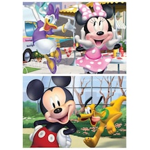 Educa 2x25 Parça Minnie Mouse Ahşap Puzzle 1