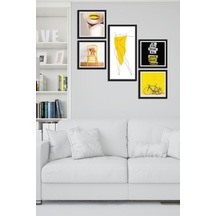 Collage Style 5 Parçalı Mdf Tablo Atf239 Çok Renkli - 713607886 Çok Renkli