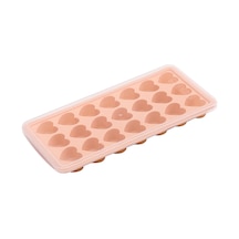 Mufunye Kalp Şekilli 21'li Silikon Buzluk, Kolay Çıkarım, Kokteyl/şarap/çikolata İçin, Yemek Kalitesi Materyal Çok Renkli