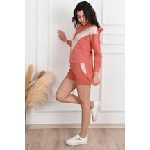 Koza Butik Pul Payet Detaylı Şortlu İkili Takımı 9027 001