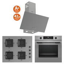 Bosch & Ferre 42 DB HUA717BN0T - SS208 - D088-SA Antrasit 3 Lü Ankastre Set
