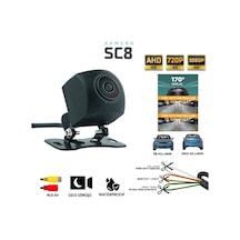 Siegen Sc8 170 Geniş Açı Araç Ön/arka Görüş Kamerası Ahd 720p / 1080p, Gece Görüşlü