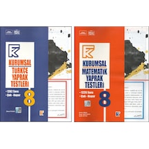 Kurmay 8. Sınıf Kurumsal Türkçe Yaprak Test+kurumsal Matematik Yaprak Test 2 Kitap