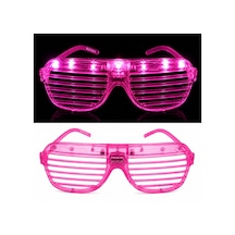 Led Işıklı Panjur Parti Gözlüğü Pembe Renk Shutter Gözlük - Elwm-875742 18