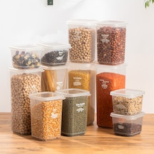 Porsima 1174 12'li Etiketli Renkli Kapaklı Gıda Saklama Kabı Seti