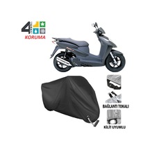 Honda Dylan 125 Motosiklet Brandası ( Kilit Uyumlu - Siyah