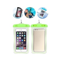 Yüksek Kalite Tüm Telefonlara Uyumlu Yağmur Su Geçirmez Waterproof Deniz Havuz Altı Geçirmez Kılıf Yeşil
