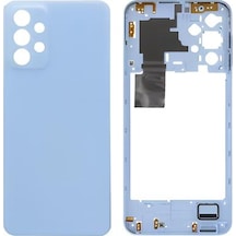 Samsung Galaxy Uyumlu A23 - Sm-a235f Full Kasa Arka Kapak Takım Mavi