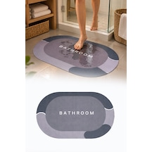 Sihirli Su Emici Kaydırmaz Banyo Paspası Ayak Matı Kaymaz Tabanlı Abdest Paspası 3,5 Mm Diğer